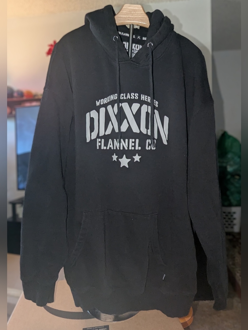 DIXXON Black Hoodie with White Logo